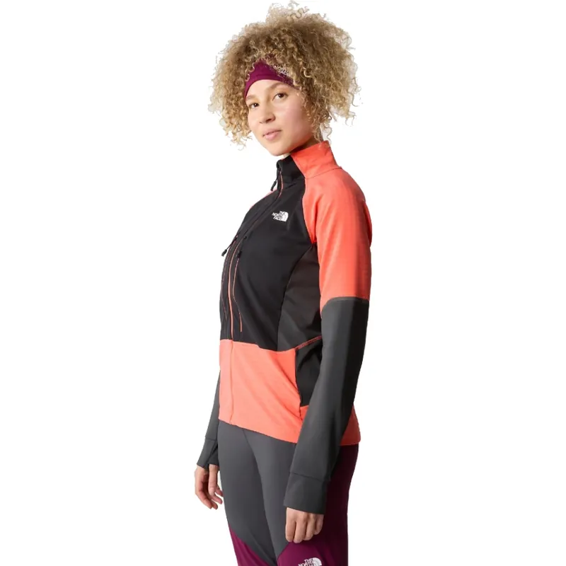 The North Face Dawn Turn Softshell-Jacke Damen - TNF Black/Radiant Orange/Asphalt Grey Neu Im Sortiment