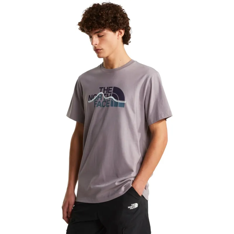 The North Face Mountain Line Regular Graphic T-Shirt Herren - Transcendent Grey Top-Preis