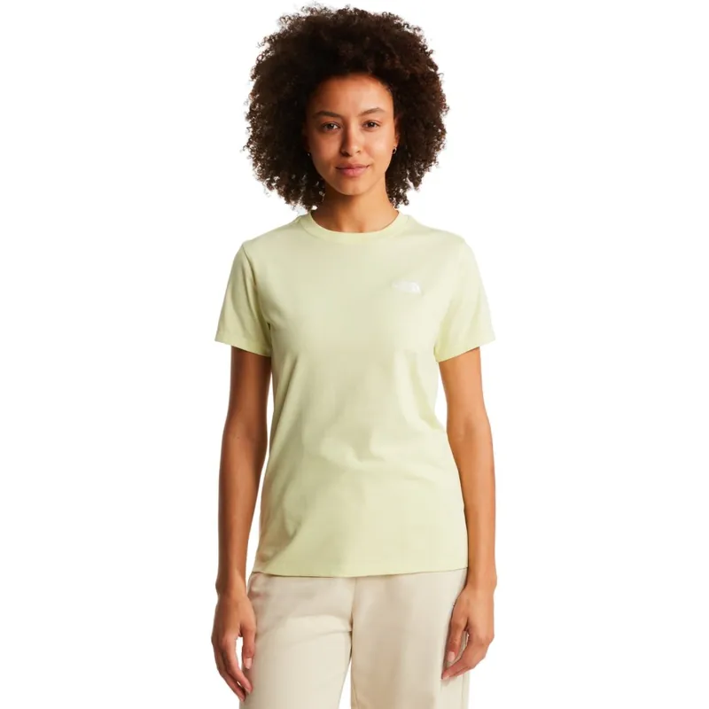 Garantierte Lieferung The North Face Evolution Simple Dome Slim T-Shirt Damen - Lemon Mist