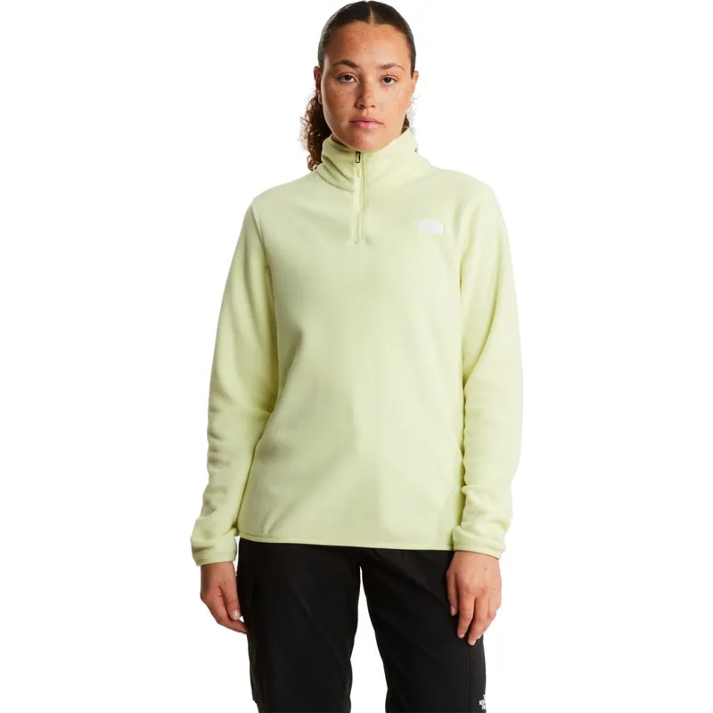 Top-Preis The North Face Glacier Fleece 1/4 Zip Pullover Damen - Lemon Mist