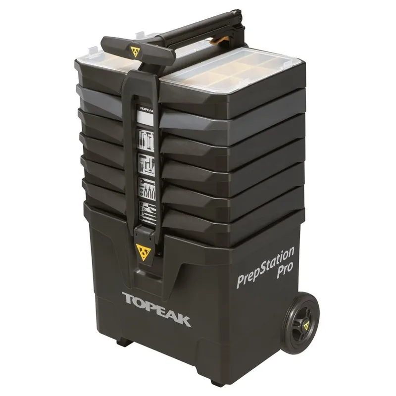 Neu Topeak PrepStation Pro - Mobile Werkstatt-Station + Profi-Werkzeugset 55-teilig