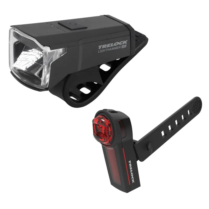 Trelock LS 440 Lighthammer USB + LS 740 Vector - Fahrradbeleuchtungs-Set Angebot