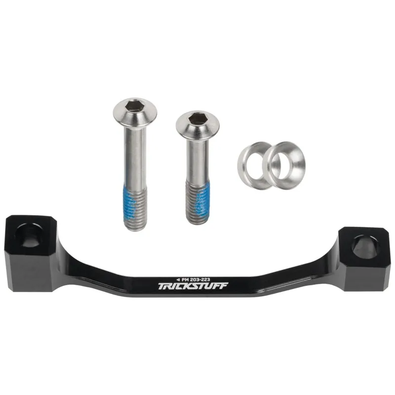 Trickstuff Bremssatteladapter - Postmount 203-223mm - schwarz Preisknaller