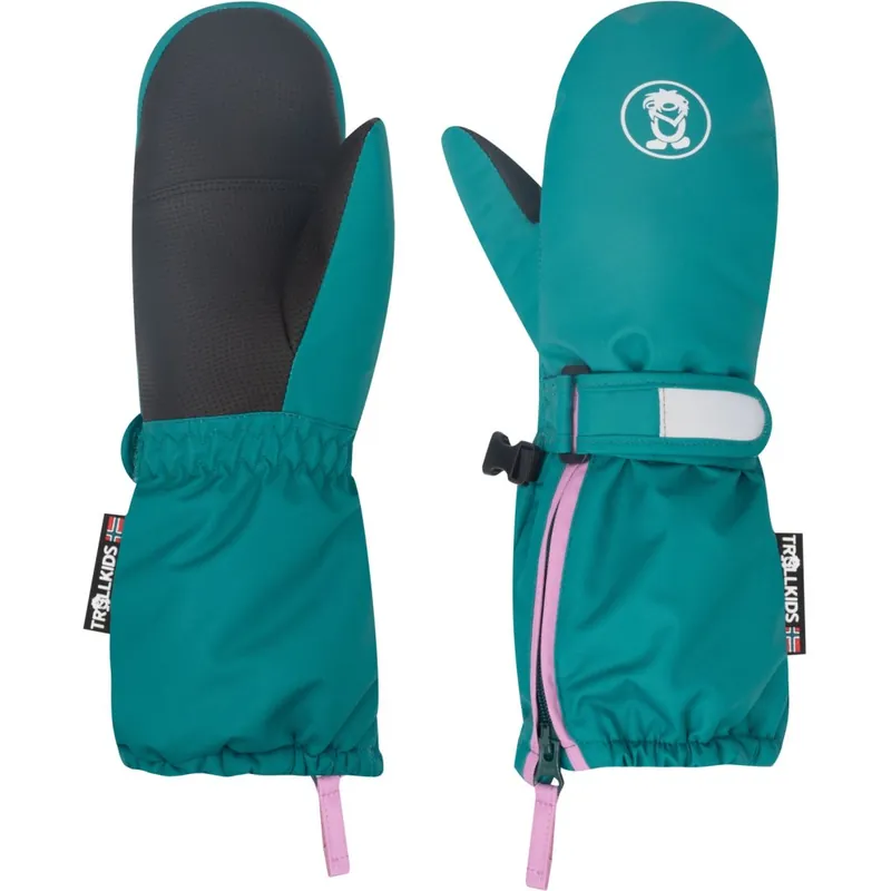 Nur Für Kurze Zeit Trollkids Troll XT Fäustlinge Kinder - Ocean Green/Light Violet
