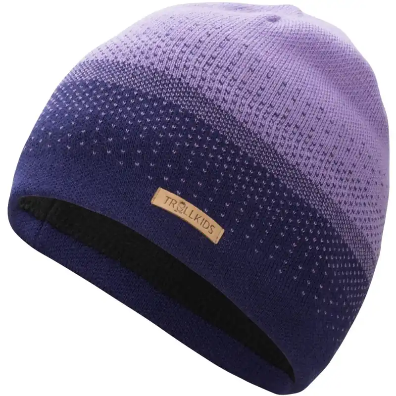 Jetzt Kaufen Trollkids Merino Mütze Kinder - Dark Purple/Violet
