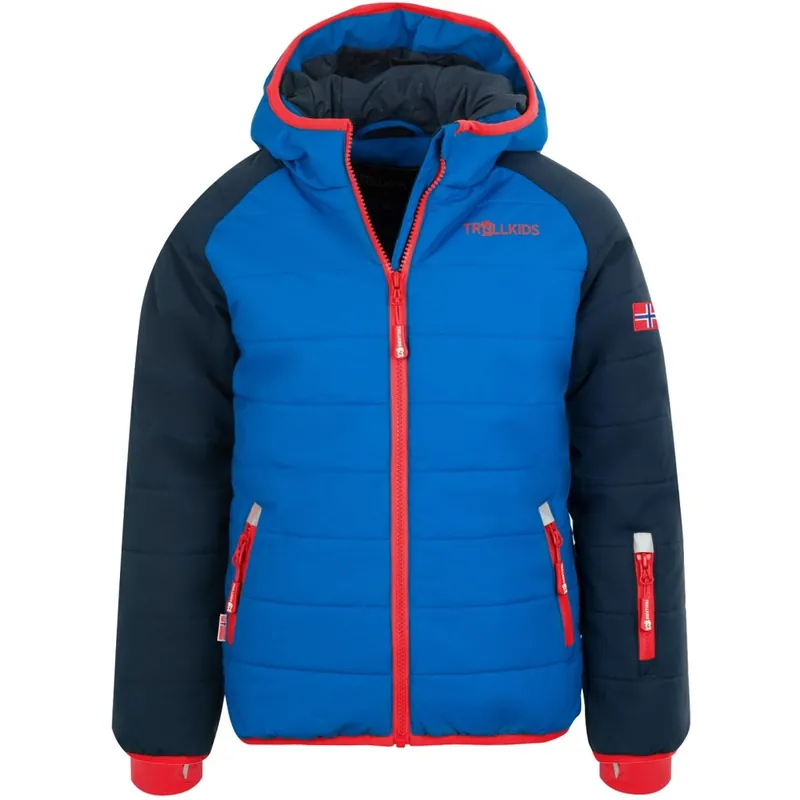 Trollkids Hafjell PRO Schneejacke Kinder - Navy/Medium Blue/Rot Super-Preis