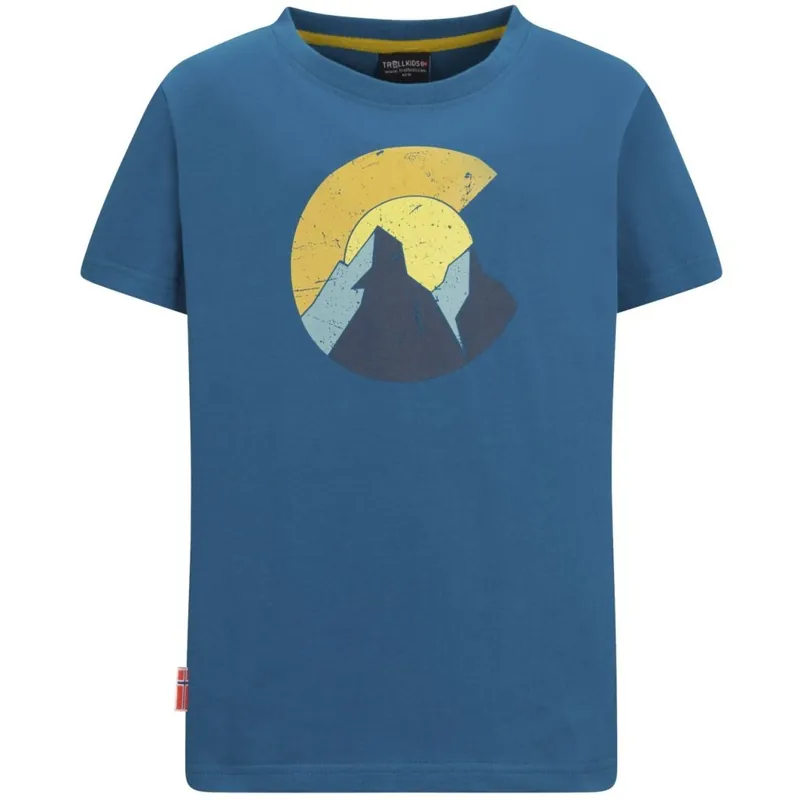 Trollkids Halsafjord T-Shirt Kinder - Atlantic Blue Mega-Angebot