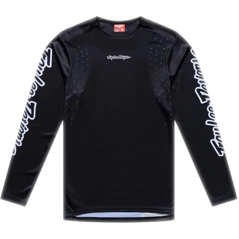 Rabatt Troy Lee Designs Sprint Pro Langarmtrikot Herren - Mono Black
