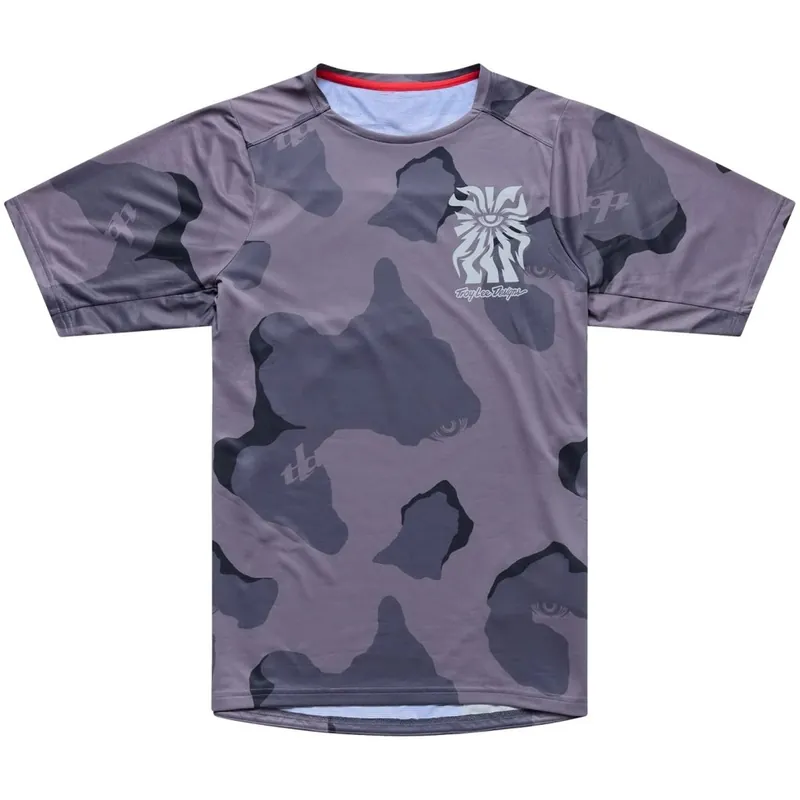 Neue Kollektion Troy Lee Designs Skyline Pro Kurzarmtrikot Herren - Flow Camo Carbon