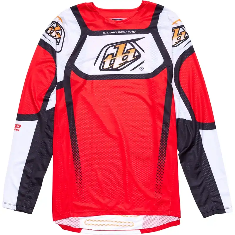 Günstig Troy Lee Designs GP Pro Air Langarmtrikot Herren - Bands Red/White
