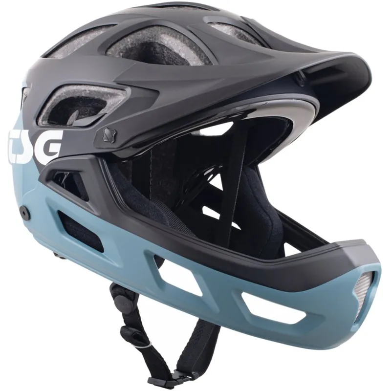 Angebot TSG Seek FR Graphic Design Helm - flow black-blue
