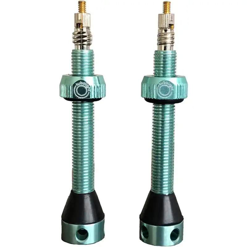 Tubolight Tubeless Ventil Set - 50mm (Paar) - türkis Top-Preis