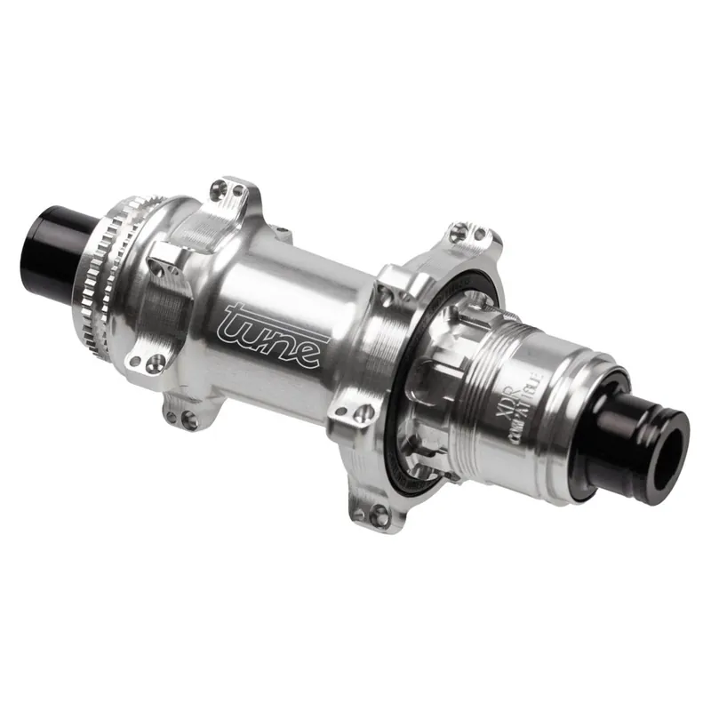 Tune Nano CL Hinterradnabe - Standard Lager Centerlock 12x142mm - 24-Loch - HG10/11/12 - silber Nur Heute