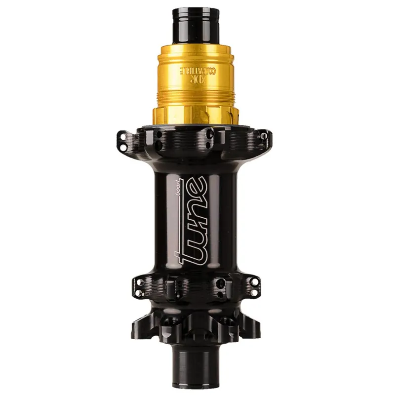 Tune Prince Boost Hinterradnabe - Standard Lager 6-Loch 12x148mm - 28-Loch - HG Endurance - schwarz Abverkauf