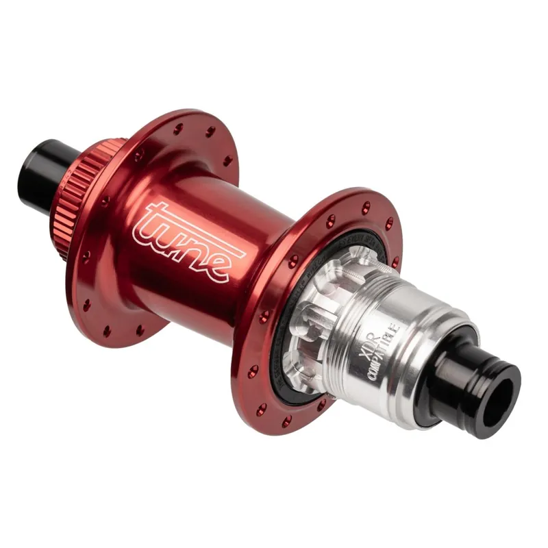 Tune Micro CL Hinterradnabe - Standard Lager Centerlock 12x142mm - 24-Loch - HG 10/11/12 - rot Begrenztes Angebot