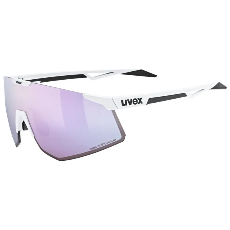 Uvex pace perform CV Brille - white matt/mirror pink colorvision Schneller Versand