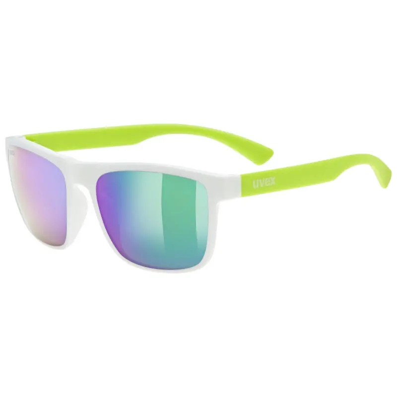 Bestpreis Uvex rookie Kinderbrille - white-lime matt/mirror green