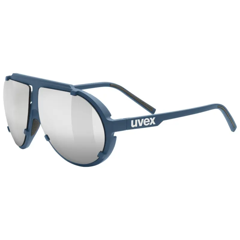 Markenware Uvex esntl pina Brille - blue matt/mirror silver