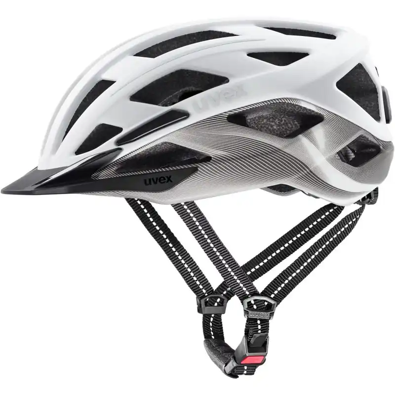 Preisreduziert Uvex city i-vo 2 Fahrradhelm - white-silver matt