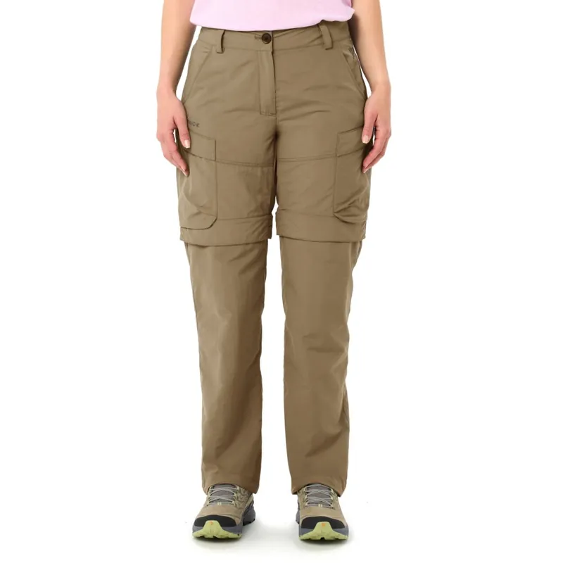 Geprüft Vaude Neyland Cargo Zip-Off Hose Damen - oat