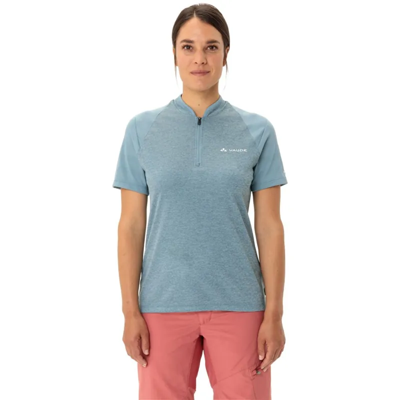 Vaude Tamaro Half Zip IV Kurzarmshirt Damen - nordic blue Preisreduziert