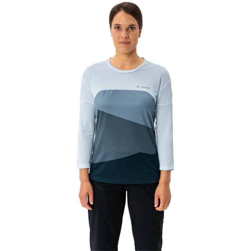 Vaude Moab Langarm T-Shirt V Damen - summer blue Versand Am Gleichen Tag