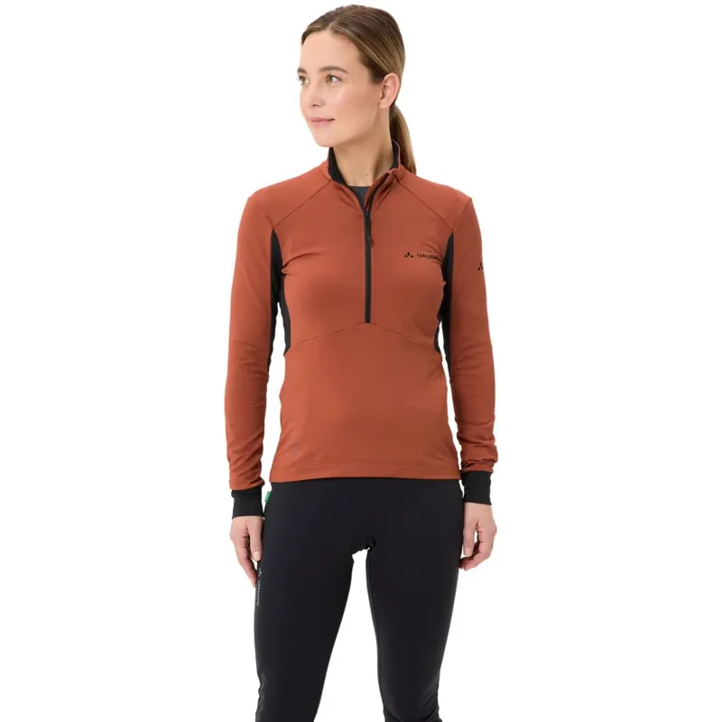 Zertifiziert Vaude Kuro Halfzip Langarmtrikot Damen - buckeye