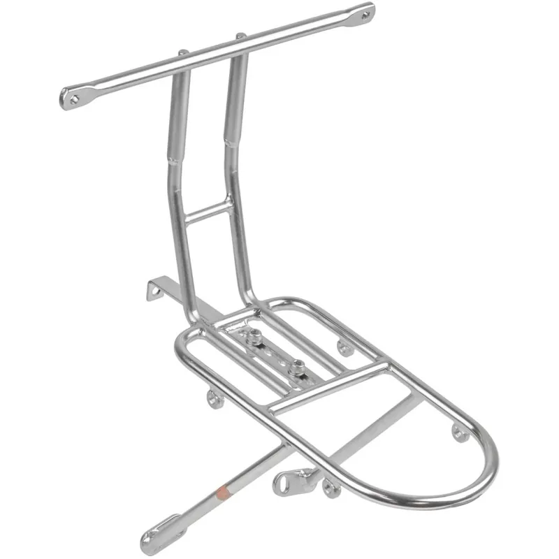 Preisreduziert Velo Orange Randonneur Vorderrad Gepäckträger mit Decaleur - Cantilever - silver