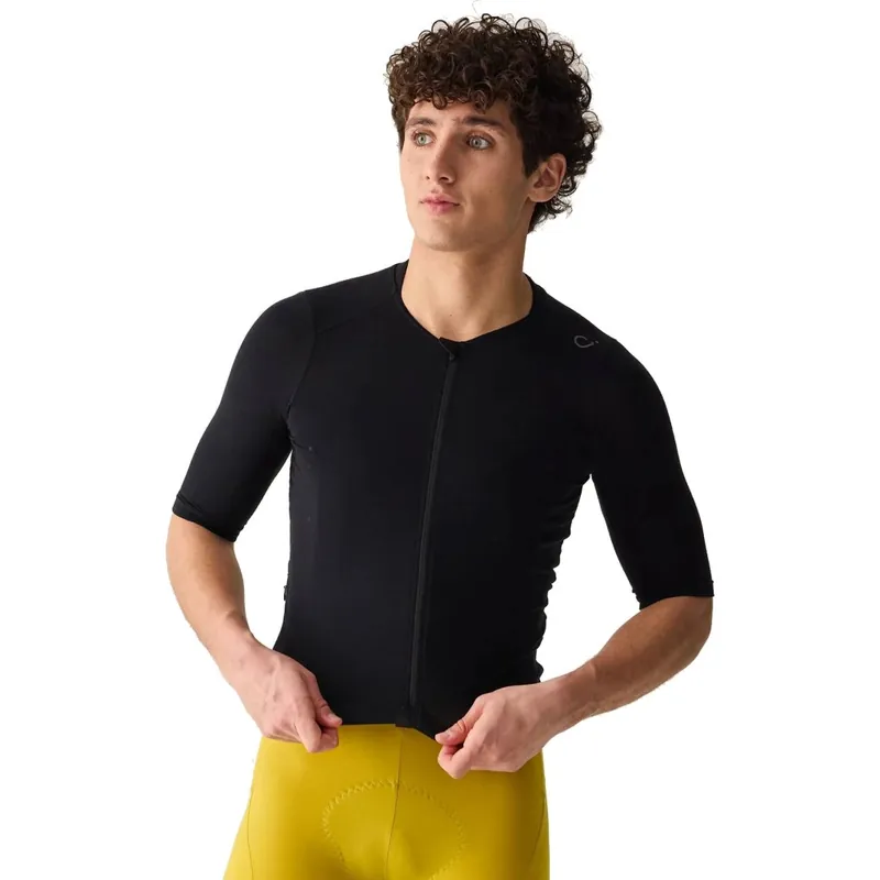 Velocio Merino Luxe Radtrikot Herren - Schwarz Knallerangebot