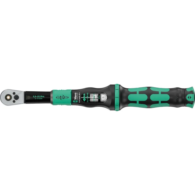 Begrenztes Angebot Wera Click-Torque Lock A 6 R/L - Drehmomentschlüssel - 1/4"-Sechskant, 2,5-25 Nm