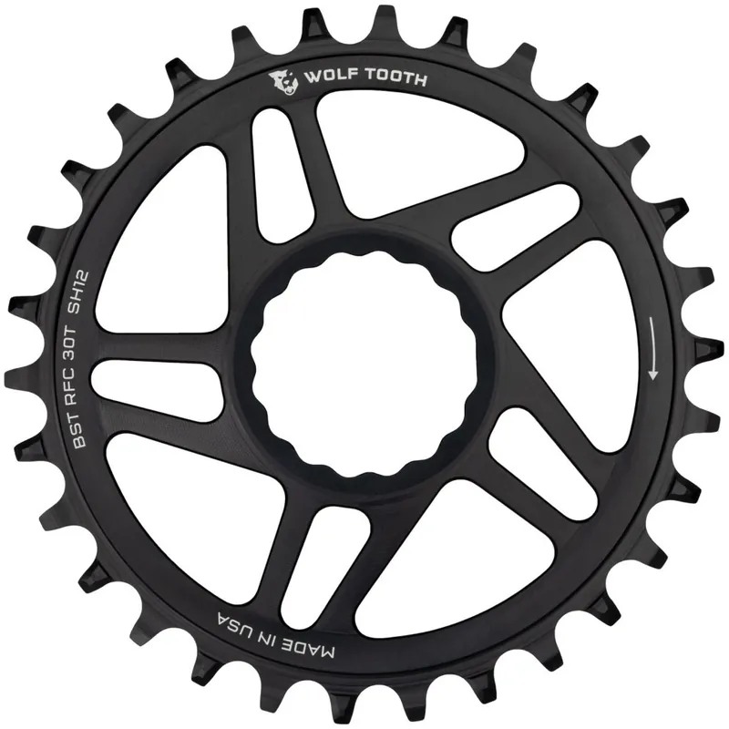 Wolf Tooth Direct Mount Kettenblatt für Race Face Cinch - Drop Stop - schwarz Neu Im Sortiment