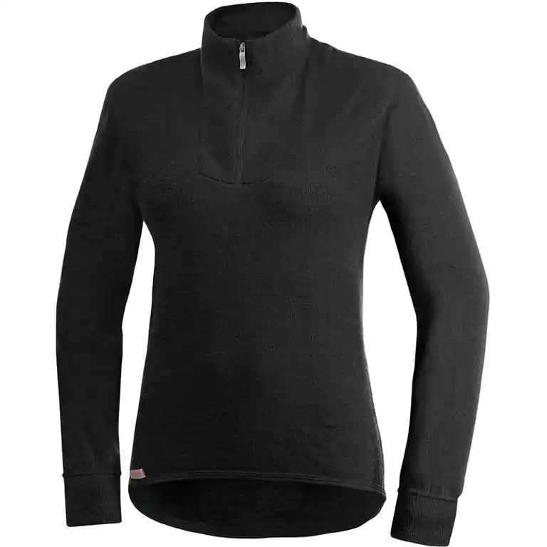 Woolpower Zip 200 Langarm-Unterhemd Unisex - schwarz Preis Gesenkt