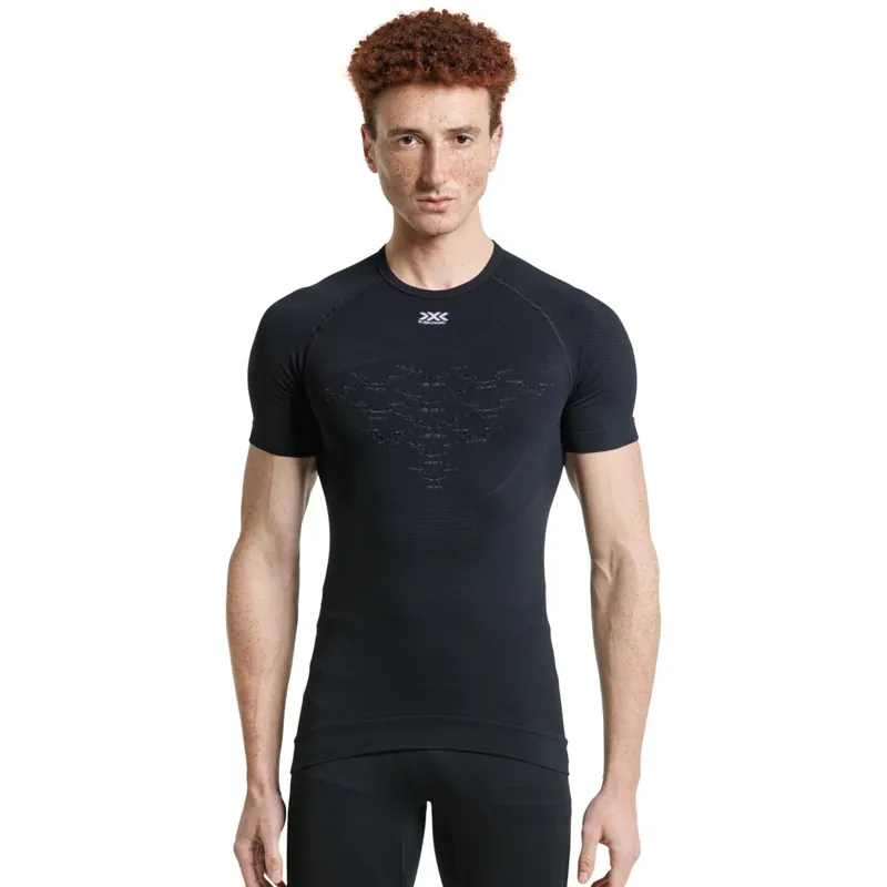 X-Bionic Energizer 4.0 Light Rundhals Unterhemd Kurzarm Herren - opal black/arctic white Neue Ware
