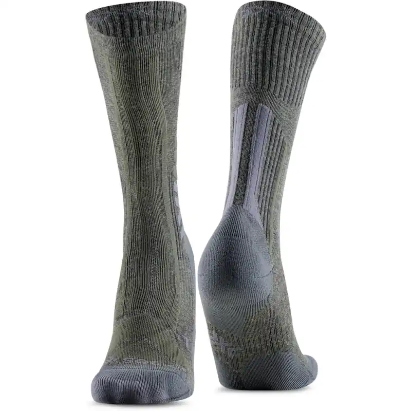 X-Socks Trekking Perform Merino Crew Socken - moss green/x black Direkt Vom Hersteller