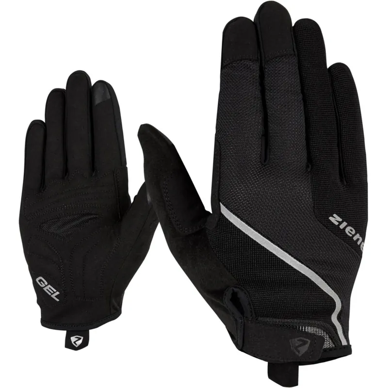 Heißes Angebot Ziener Clyo Touch Long Fahrradhandschuhe - schwarz