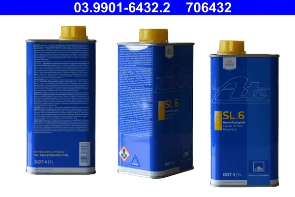 ATE 03.9901-6432.2 - Bremsflüssigkeit - SL.6 DOT 4 Beliebt