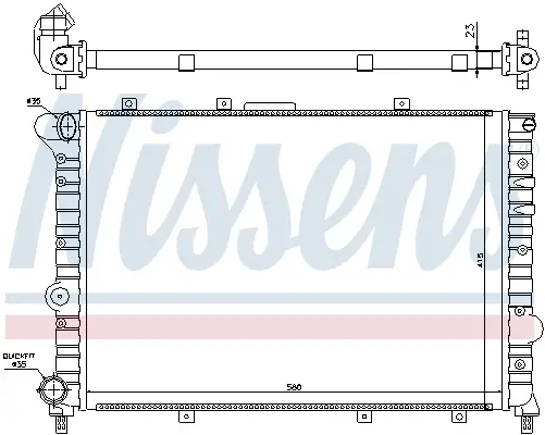 NISSENS 60041 - Kühler, Motorkühlung Heißes Angebot