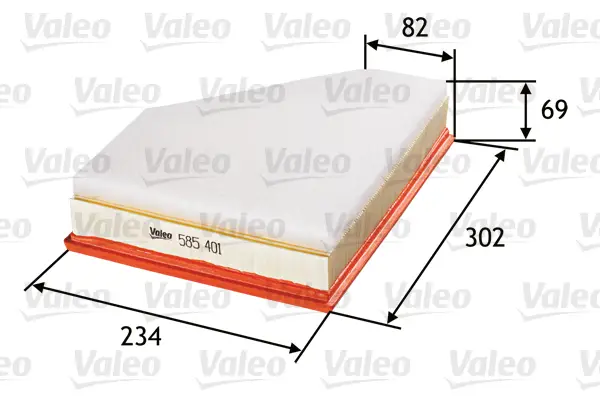 VALEO 585401 - Luftfilter Neue Kollektion