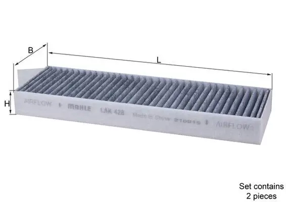 Finale Aktion MAHLE LAK 428/S - Filter, Innenraumluft