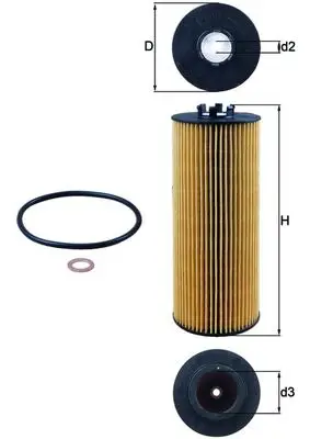 MAHLE OX 164D - Ölfilter Knallerangebot