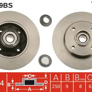 Beliebt TRW DF2059BS - Bremsscheibe - TRW SINGLE