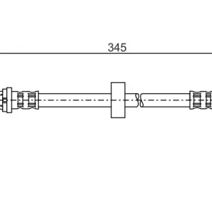 BOSCH 1 987 481 168 - Bremsschlauch Geprüft