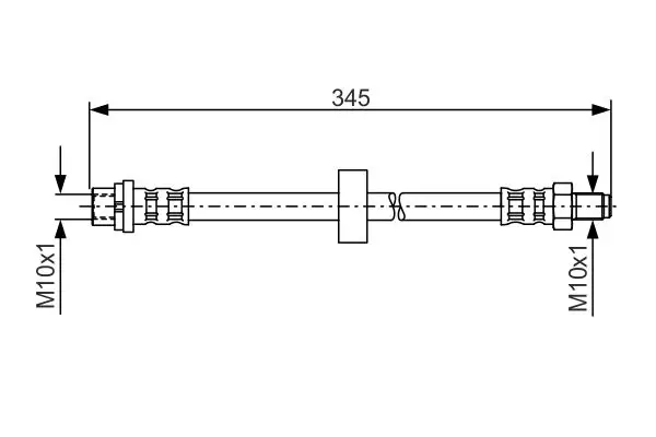 BOSCH 1 987 481 168 - Bremsschlauch Geprüft