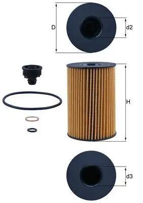 Knallerangebot MAHLE OX 353/7D - Ölfilter