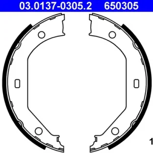 Neuheit ATE 03.0137-0305.2 - Bremsbackensatz, Feststellbremse