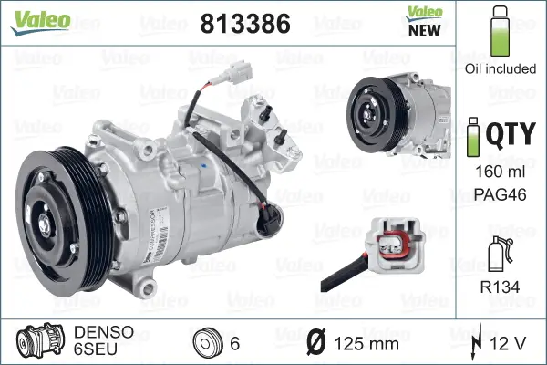 Letzte Chance VALEO 813386 - Kompressor, Klimaanlage - VALEO CORE-FLEX