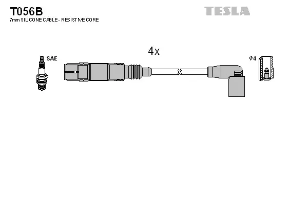 Beliebt TESLA T056B - Zündleitungssatz