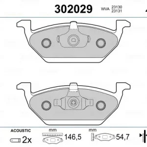 VALEO 302029 - Bremsbelagsatz, Scheibenbremse - FIRST Letzte Chance
