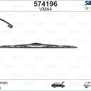 Wochenendangebot VALEO VM44 Scheibenwischer 574196 - SILENCIO CONVENTIONAL SINGLE