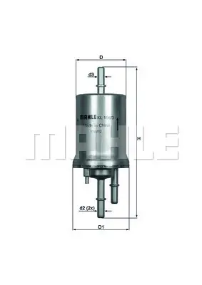 MAHLE KL 156/3 - Kraftstofffilter Sale